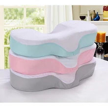 גבוהה באיכות זיכרון קצף נגד קמטים כרית ארגונומי עקומה לשפר שינה כריות מושלם קעור משענת ראש גוף צוואר כרית(China)