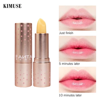 KIMUSE Natural Moisturizing Lip Balm With Temperature Change lasting Waterproof Lipstick Nourishing Protective Lip Makeup Care 
KIMUSE Natural Moisturizing Lip Balm With Temperature Change lasting Waterproof Lipstick Nourishing Protective Lip Makeup Care