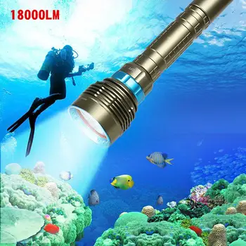 18000LM 7 XML-T6 LED Strong Light Diving Flashlight Torch Professional Underwater Driving Waterproof Light Tactical Lantern
18000LM 7 XML-T6 LED Strong Light Diving Flashlight Torch Professional Underwater Driving Waterproof Light Tactical Lantern