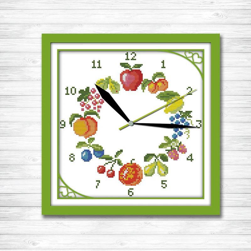 Twelve kind of fruit clock painting counted printed on canvas DMC 14CT 11CT Chinese Cross Stitch Needlework Sets Embroidery kits
Twelve kind of fruit clock painting counted printed on canvas DMC 14CT 11CT Chinese Cross Stitch Needlework Sets Embroidery kits