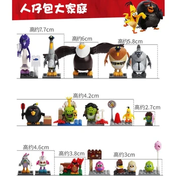 16pcs Movie Cartoon Game Cute Birds KING Pig Trick Treat Leonard Castle Building Blocks Model Kids Bricks Toys With Original Bag
16pcs Movie Cartoon Game Cute Birds KING Pig Trick Treat Leonard Castle Building Blocks Model Kids Bricks Toys With Original Bag