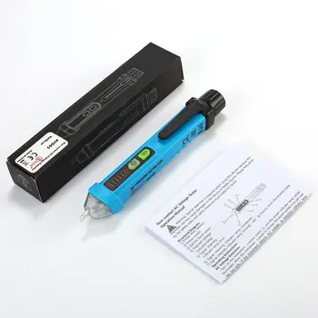 Non-Contact Voltage Tester Detector Induction Pen with LED Flashlight 12V-1000V Voltage Pen with Alarm Mode
Non-Contact Voltage Tester Detector Induction Pen with LED Flashlight 12V-1000V Voltage Pen with Alarm Mode