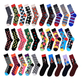 5pairs/Set Funny Socks Men Hip Hop Socks Male Fruit Avocado Plaid Zebra Striped Embroidery Oil Painting Crew Skateboard Socks
5pairs/Set Funny Socks Men Hip Hop Socks Male Fruit Avocado Plaid Zebra Striped Embroidery Oil Painting Crew Skateboard Socks