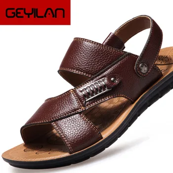 Summer Sandals Men Leather Classic Roman Sandals 2019 Slipper Outdoor Sneaker Beach Rubber Flip Flops Men Water Trekking Sandals 
Summer Sandals Men Leather Classic Roman Sandals 2019 Slipper Outdoor Sneaker Beach Rubber Flip Flops Men Water Trekking Sandals