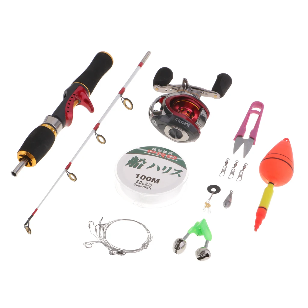 Portable Ice Fishing Rod and Reel Combo with / Line /Float/ Scissor/ Space Bean /Hook /Bell/ Sinker /Snaps
Portable Ice Fishing Rod and Reel Combo with / Line /Float/ Scissor/ Space Bean /Hook /Bell/ Sinker /Snaps