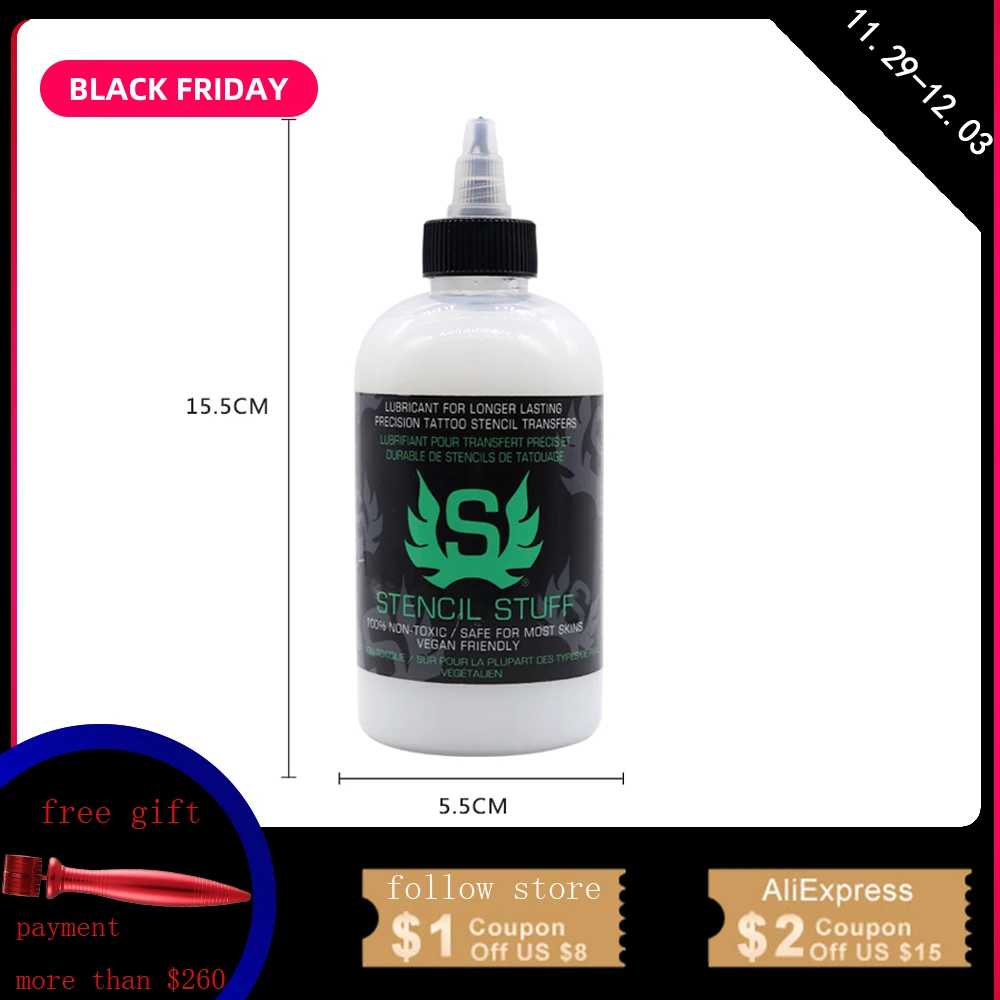 High quality American brand Stencil Stuff Tattoo Stencil Transfer Formula 4oz/8oz Longer Lasting Tattoo Ink Beauty 120/250ml
High quality American brand Stencil Stuff Tattoo Stencil Transfer Formula 4oz/8oz Longer Lasting Tattoo Ink Beauty 120/250ml