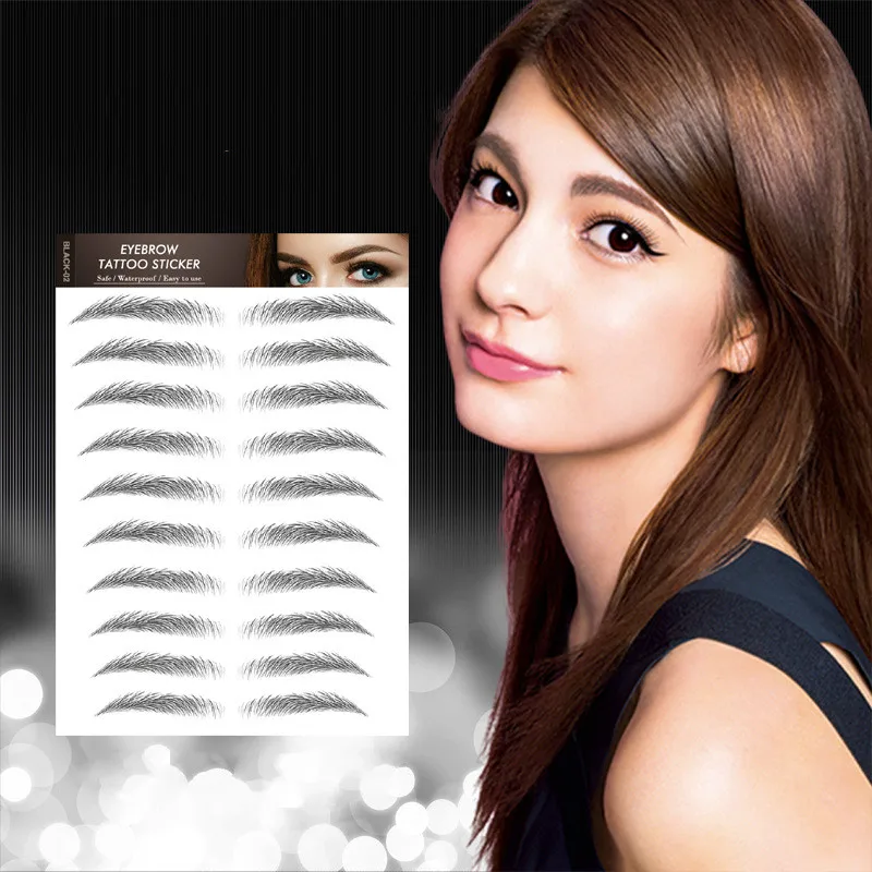 6D Eyebrow Stickers Hair-like Black Brown Semi-Permanent Water Transfer Waterproof Fake Eyebrow Tattoo Embroidery Sticker Makeup
6D Eyebrow Stickers Hair-like Black Brown Semi-Permanent Water Transfer Waterproof Fake Eyebrow Tattoo Embroidery Sticker Makeup