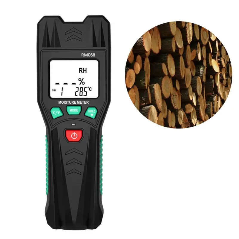 RM068 Digital Moisture Meter Pin Type Humidity Temperature Wood Tile Building Construction Moisture LCD Display Backligh
RM068 Digital Moisture Meter Pin Type Humidity Temperature Wood Tile Building Construction Moisture LCD Display Backligh