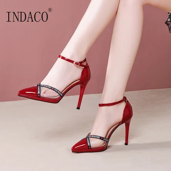 Extreme Red High Heel Sandals Leather Summer Sandals Ankle Strap 10cm 2020 
Extreme Red High Heel Sandals Leather Summer Sandals Ankle Strap 10cm 2020