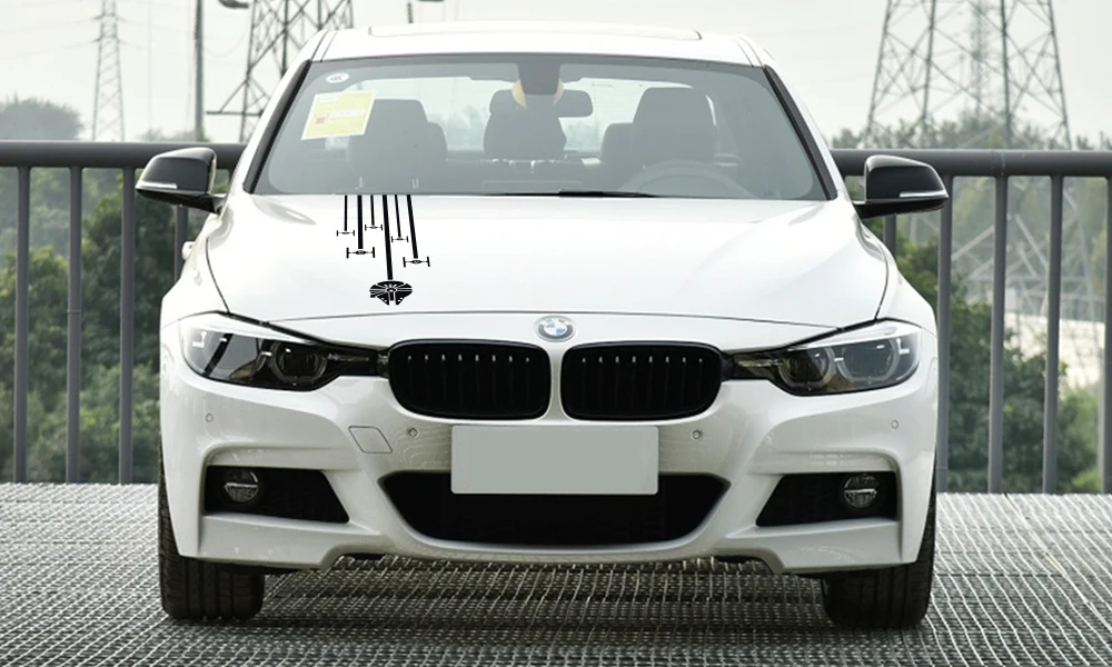 Car Hood Cover Stickers - Image 3