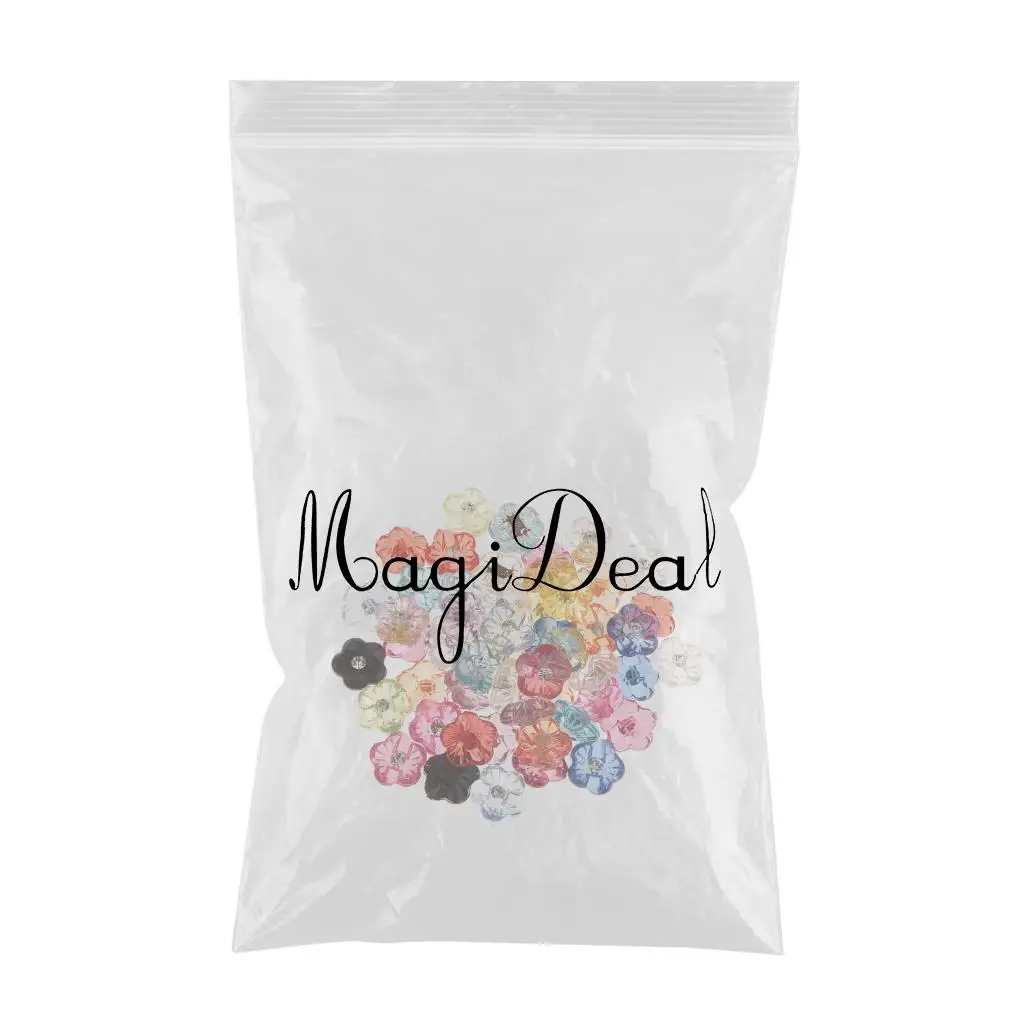 50Pcs DIY Flower Shapes Sewing Crystal Clear Buttons For Clothes Decoration Home Furniture, Hair Accessories, Jewelry Making 50Pcs DIY Flower Shapes Sewing Crystal Clear Buttons For Clothes Decoration Home Furniture, Hair Accessories, Jewelry Making