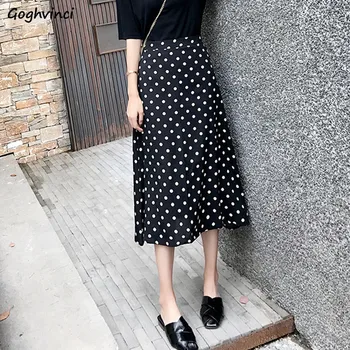 Skirts Women Female Elegant Ulzzang Simple Kawaii All-match Spring Summer Long High Waist Layer Skirt Dots Loose Womens Harajuku
Skirts Women Female Elegant Ulzzang Simple Kawaii All-match Spring Summer Long High Waist Layer Skirt Dots Loose Womens Harajuku