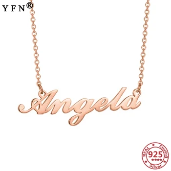 YFN 925 Sterling Silver DIY Name Necklace Pendant Customize Name Necklace Personalize Letter Jewelry Couple‘s Necklace Love Gift
YFN 925 Sterling Silver DIY Name Necklace Pendant Customize Name Necklace Personalize Letter Jewelry Couple‘s Necklace Love Gift