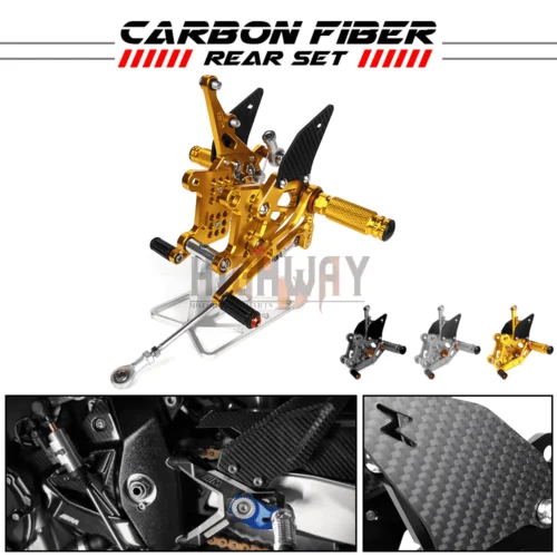 Motorcycle Footrests Aluminum GP Shift Rearset Rear Set Footpeg Foot Rests for SPEED TRIPLE1050 2005-2010