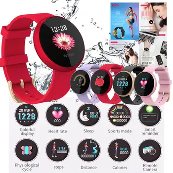 New Female Smart Watch Heart Rate Monitoring Tracker Call Information Reminder Bluetooth Bracelet IP68 Waterproof IOS Android
New Female Smart Watch Heart Rate Monitoring Tracker Call Information Reminder Bluetooth Bracelet IP68 Waterproof IOS Android