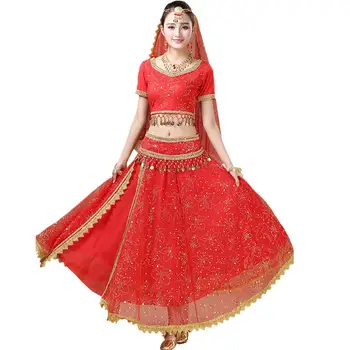 2020 New Indian Dance Costumes Festival Dance Costume Belly Dancing Suit Dance Performance Female Adult 5 Piece Set 
2020 New Indian Dance Costumes Festival Dance Costume Belly Dancing Suit Dance Performance Female Adult 5 Piece Set