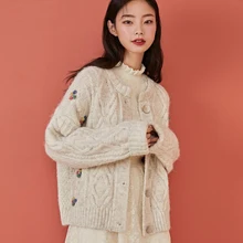 Spring Women Cardigan Vintage Design Shell Button Solid Sweater Loose Outwear Femal Coat Winter Knitted Top
Spring Women Cardigan Vintage Design Shell Button Solid Sweater Loose Outwear Femal Coat Winter Knitted Top