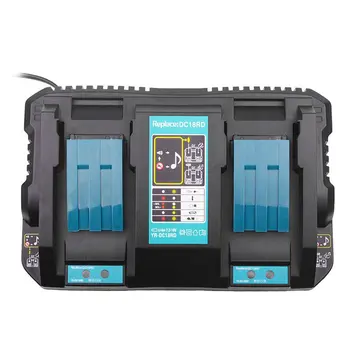 Dual Port Charger Lithion Battery Charger for Makita DC18RD 14.4-18V BL1815 BL1830 BL1840 BL1415 BL1430 BL1440
Dual Port Charger Lithion Battery Charger for Makita DC18RD 14.4-18V BL1815 BL1830 BL1840 BL1415 BL1430 BL1440