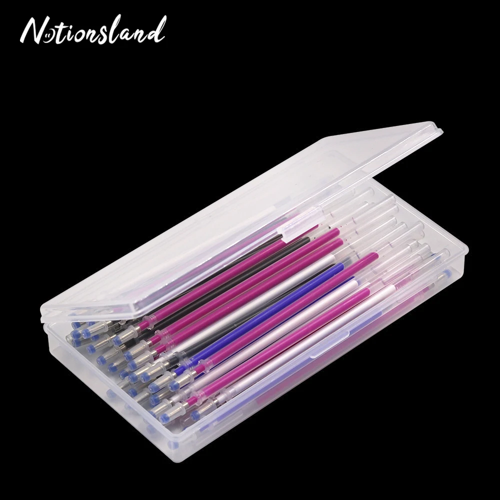 40Pcs Fabric Marker Heat Erasable Pen with a Storage Box High Temperature Disappearing Pen Refill for Dressmaking Patchwork
40Pcs Fabric Marker Heat Erasable Pen with a Storage Box High Temperature Disappearing Pen Refill for Dressmaking Patchwork