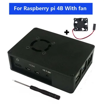New Raspberry Pi 4 Model B Case Fan Kit Aluminum Enclosure Shell + Cooling Fan for Raspberry pi 4B
New Raspberry Pi 4 Model B Case Fan Kit Aluminum Enclosure Shell + Cooling Fan for Raspberry pi 4B