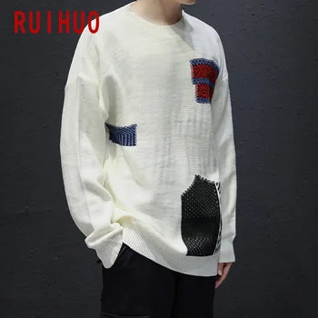 RUIHUO 2020 New Spring Patchwork Casual Sweater Men Slim Fit Knitted Pullover Men Fashion Warm Sweater Men's Brand Clothes M-3XL
RUIHUO 2020 New Spring Patchwork Casual Sweater Men Slim Fit Knitted Pullover Men Fashion Warm Sweater Men's Brand Clothes M-3XL