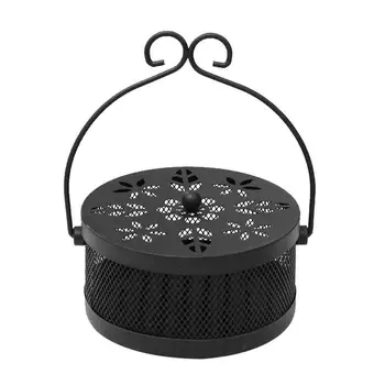 

Round Durable Sandalwood Coil Holder Hotels Traps Protable Living Rooms Mosquito Coils Plate Insect Alloy Toilets Fly Bug
