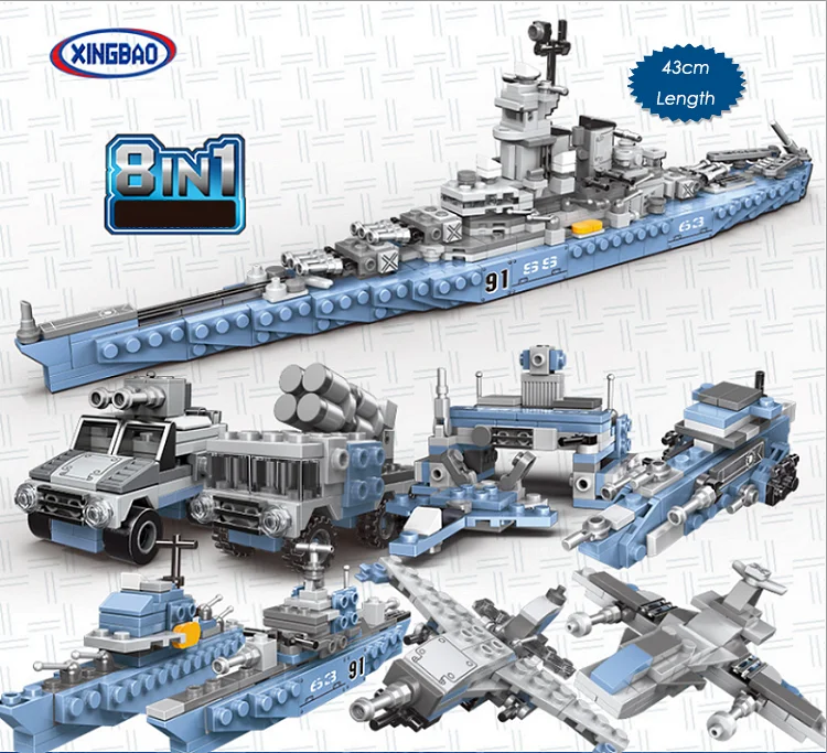 USS Missouri 8 in 1 Building Block with Original Box The Missouri Battleship Building Blocks 25 Styles Armored Vehicles Fighter
USS Missouri 8 in 1 Building Block with Original Box The Missouri Battleship Building Blocks 25 Styles Armored Vehicles Fighter