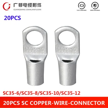 20pcs SC 35-6 35-8 35-10 Wire Nose Terminal SC35 Bare Copper Battery Block Lugs Hole 35mm Wire SC Type Crimp Cable END Connector
20pcs SC 35-6 35-8 35-10 Wire Nose Terminal SC35 Bare Copper Battery Block Lugs Hole 35mm Wire SC Type Crimp Cable END Connector