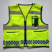 Reflective Mesh Safety Vest High Visibility Multi Pockets Breathable Workwear Construction Work Reflective Mesh Safety Vest High Visibility Multi Pockets Breathable Workwear Construction Work