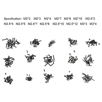 300Pcs/SET Laptop Screws Set Computer DIY Assemble Repair Screw Fastener Set for IBM HP TOSHIBA SONY DELL SAMSUNG High Quality
300Pcs/SET Laptop Screws Set Computer DIY Assemble Repair Screw Fastener Set for IBM HP TOSHIBA SONY DELL SAMSUNG High Quality
