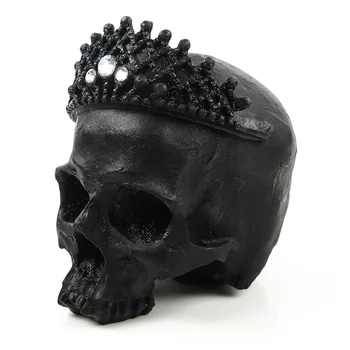 1:1 Lifesize Skull King Statue Diamond Crown Black Skull Monarchs Figurine Regal Crown Skeleton Sculpture Gothic Desktop Decor
1:1 Lifesize Skull King Statue Diamond Crown Black Skull Monarchs Figurine Regal Crown Skeleton Sculpture Gothic Desktop Decor