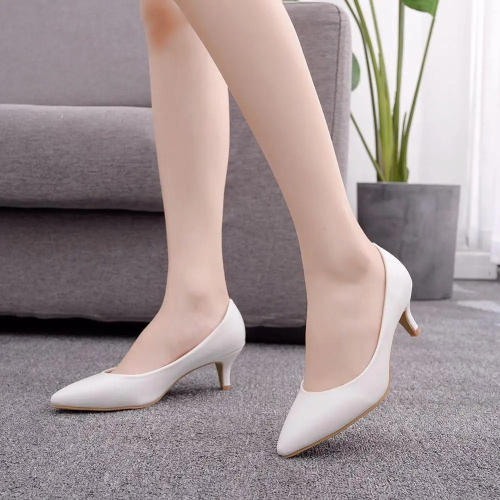 High Heels Shoes Women Pumps Pointed Toe Professional Work Office Shoes Spring PU Leather Slip On White Black Heels Footwear 41
High Heels Shoes Women Pumps Pointed Toe Professional Work Office Shoes Spring PU Leather Slip On White Black Heels Footwear 41