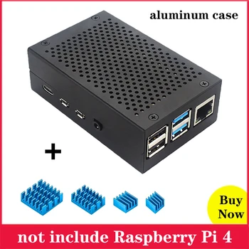 Raspberry Pi 4 Aluminum Case Box Shell Enclosure with Aluminum Heat Sink Radiator Cooling for Raspberry Pi 4 Model B 4B
Raspberry Pi 4 Aluminum Case Box Shell Enclosure with Aluminum Heat Sink Radiator Cooling for Raspberry Pi 4 Model B 4B