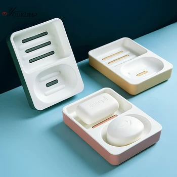 OYOURLIFE Bathroom 2 Grid Drain Soap Dish Family Large Double Layer Soap Box Creative Sponge Soap Case Bathroom Accessories
OYOURLIFE Bathroom 2 Grid Drain Soap Dish Family Large Double Layer Soap Box Creative Sponge Soap Case Bathroom Accessories