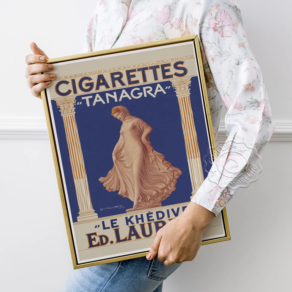 France Cigarettes Tanagra Retro Poster, Ed.laurens Tobacco Advertising Vintage Art Prints, Greek Girl Illustration Home Decor
France Cigarettes Tanagra Retro Poster, Ed.laurens Tobacco Advertising Vintage Art Prints, Greek Girl Illustration Home Decor
