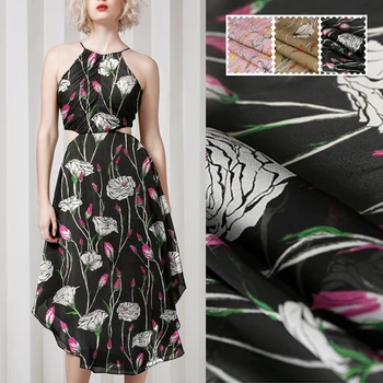 3Colors! 136CM Wide 6MM Floral Print Thin Black Pink Brown Silk Georgette Fabric for Summer Dress Jacket Pants E1295 
3Colors! 136CM Wide 6MM Floral Print Thin Black Pink Brown Silk Georgette Fabric for Summer Dress Jacket Pants E1295