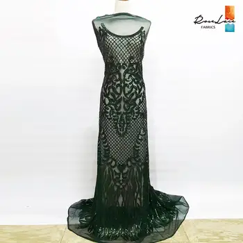Dark Green Sequins Net Tulle Lace Fabrics 2019 Unique Design High Quality New Nigerian Embroidery Guipure Wedding Bride Fabrics
Dark Green Sequins Net Tulle Lace Fabrics 2019 Unique Design High Quality New Nigerian Embroidery Guipure Wedding Bride Fabrics