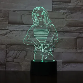 3D Lamp Female Star Acrylic Battery Powered Color Changing with Remote for Living Room Decoration Novetly Led Night Light Lamp
3D Lamp Female Star Acrylic Battery Powered Color Changing with Remote for Living Room Decoration Novetly Led Night Light Lamp