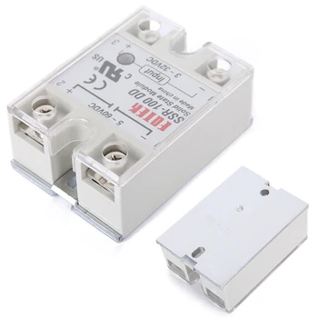 1Pc Solid State Relay DC 100A SSR-100DD 3-32V DC/5-60V DC Solid State Module 62x45x22mm Solid-State Relays Mayitr
1Pc Solid State Relay DC 100A SSR-100DD 3-32V DC/5-60V DC Solid State Module 62x45x22mm Solid-State Relays Mayitr