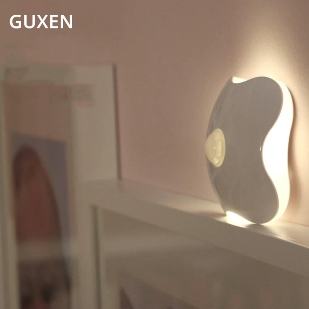 USB rechargeable Four-leaf clover night light LED motion sensor lamp with battery for baby kids home bedside decorative lamp 
USB rechargeable Four-leaf clover night light LED motion sensor lamp with battery for baby kids home bedside decorative lamp