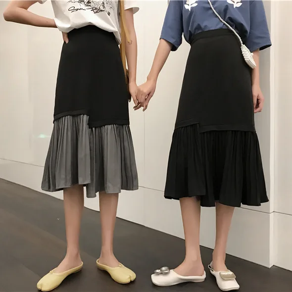 Photo Shoot Net Price Hong Kong Flavor Irregular Joint Pleated Skirt A- Line Mid-length Skirt Women's
Photo Shoot Net Price Hong Kong Flavor Irregular Joint Pleated Skirt A- Line Mid-length Skirt Women's