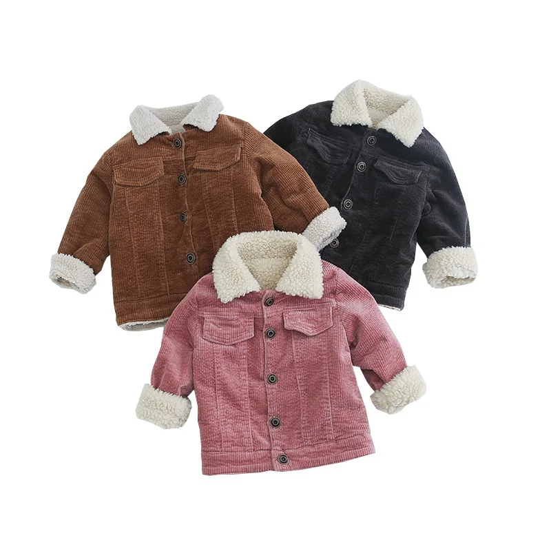 MILACEL winter kids baby coat corduroy girls coat single breast thicken kids coat turn down collar boys outerwear
MILACEL winter kids baby coat corduroy girls coat single breast thicken kids coat turn down collar boys outerwear
