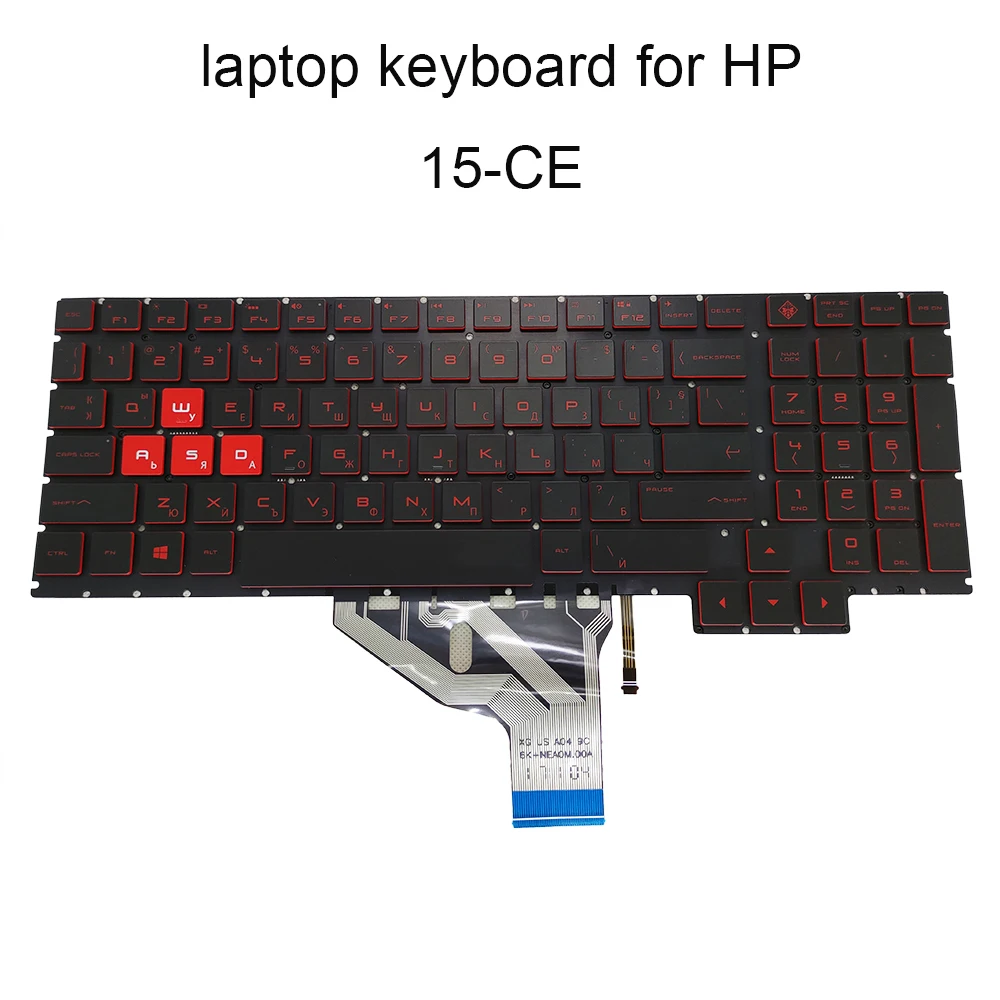 Replacement keyboards 15 CE Backlit keyboard for HP OMEN 15 CE025TX BG Bulgarian black KB red keys 9Z NEABQ 00B NSK XG0BQ new
Replacement keyboards 15 CE Backlit keyboard for HP OMEN 15 CE025TX BG Bulgarian black KB red keys 9Z NEABQ 00B NSK XG0BQ new