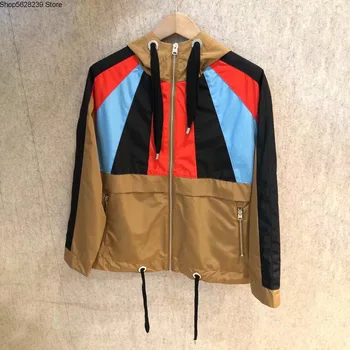 Law Single 2020 Summer Color Strip Splicing Drawstring Hat Drawstring Women's Wear Jacket Coat 20056
Law Single 2020 Summer Color Strip Splicing Drawstring Hat Drawstring Women's Wear Jacket Coat 20056