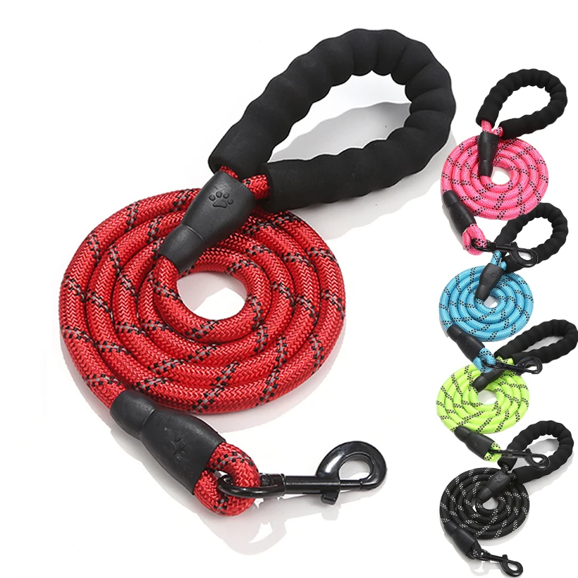 Strong Dog Leash Reflective Comfortable Durable Dog Lead Rope 1.5M Pet Dog Leash Walking Training Traction Rope Dog Leash with
Strong Dog Leash Reflective Comfortable Durable Dog Lead Rope 1.5M Pet Dog Leash Walking Training Traction Rope Dog Leash with