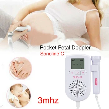 Fetal Doppler Ultrasound Baby Heartbeat Detector Home Pregnant Doppler Baby Heart Rate Monitor Pocket Doppler monitor
Fetal Doppler Ultrasound Baby Heartbeat Detector Home Pregnant Doppler Baby Heart Rate Monitor Pocket Doppler monitor