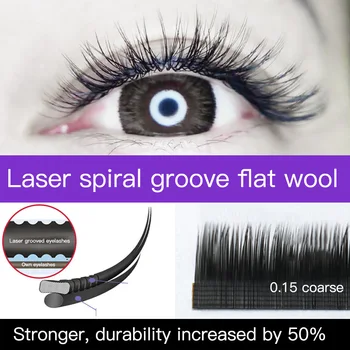 Graft Eyelashes Spiral Pattern Groove Single Double-Pointed Flat Hair Wind Mink Fur Ultra-Soft Natural single lashes
Graft Eyelashes Spiral Pattern Groove Single Double-Pointed Flat Hair Wind Mink Fur Ultra-Soft Natural single lashes