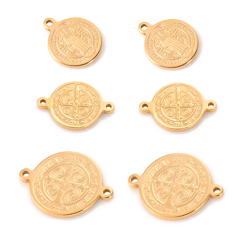 10Pcs Retro Stainless Steel Rosary Connector Religious Cross Charms For DIY Pendant Bracelet Christian Jewelry Making
10Pcs Retro Stainless Steel Rosary Connector Religious Cross Charms For DIY Pendant Bracelet Christian Jewelry Making
