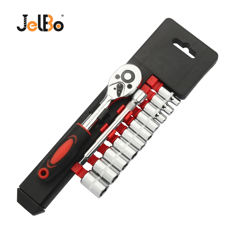 JelBo 1/4 12PCS Ratchet Wrench Set A Variety of Specifications for Bicycles Motorcycles Factory Repair
JelBo 1/4 12PCS Ratchet Wrench Set A Variety of Specifications for Bicycles Motorcycles Factory Repair