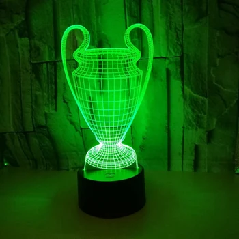 3D Football Cup Trophy Lamp 7 Colors Changing 3D LED Night Light Contact Button USB Baby Bedroom Sleep Luminaria Light
3D Football Cup Trophy Lamp 7 Colors Changing 3D LED Night Light Contact Button USB Baby Bedroom Sleep Luminaria Light